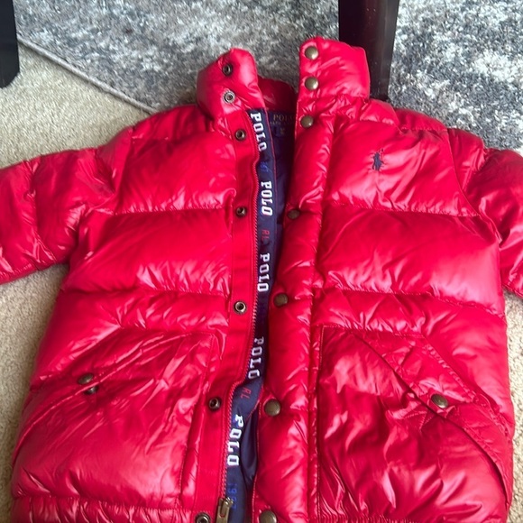 Polo Ralph lauren puffy jacket unisex size 8 kids - Picture 1 of 6